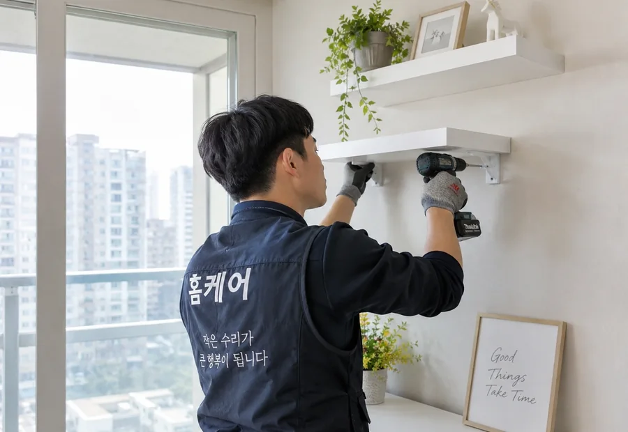 선반 설치 예시